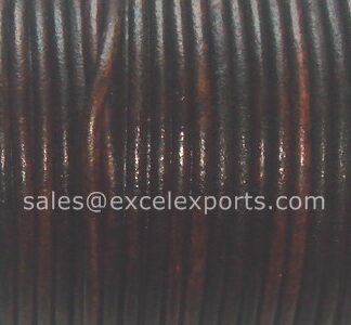 Round Leather cord 1mm